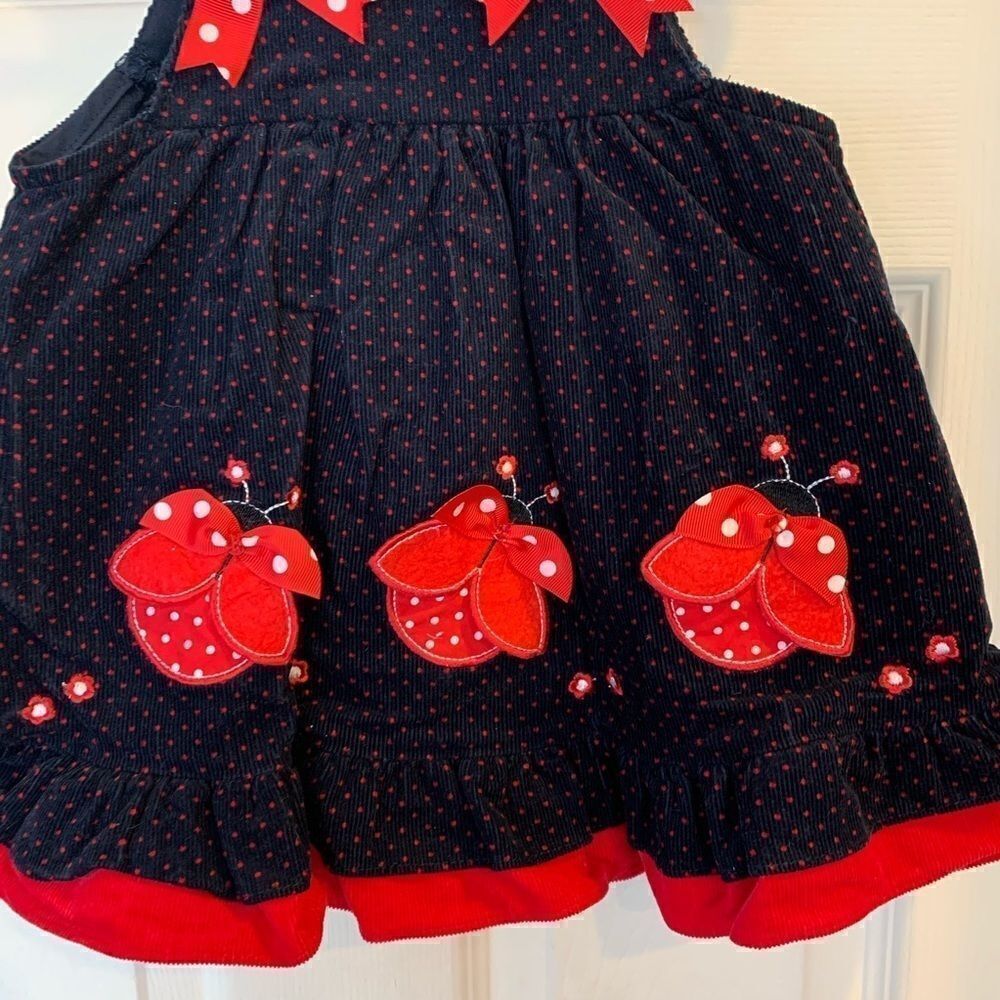 Ladybug Corduroy Jumper 12M by Rare Too! - Picture 4 of 9